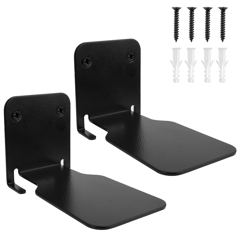 2PCS Stainless Steel Bookcase Concealed Suspended Bookcase Book Wall Support Bracket Wall Bracket Book Storage Bracket