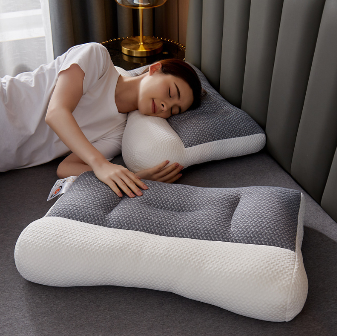 Soybean Fiber Ergonomic Cervical Neck & Head Support Pillow for Deep Sleep