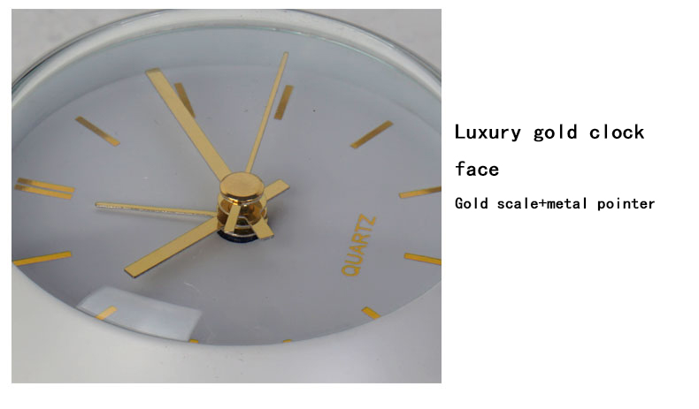 Luxury gold clock face