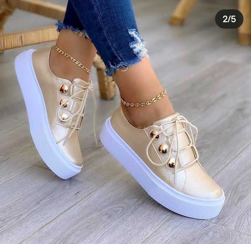 Women's Round-Toe Thick-Sole Casual Shoes 6