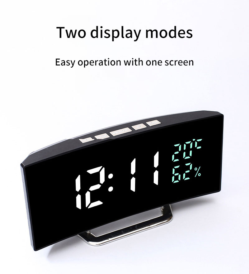 Two display modes table clock