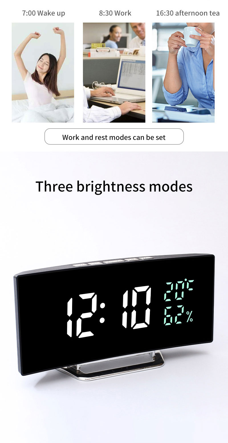 Tree brightness modes table clock