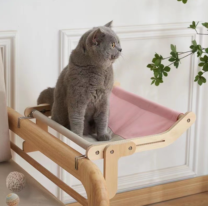 Window side cat hammock balcony cat hammock hanging cat bed window sill pet bed cat nest warmth
