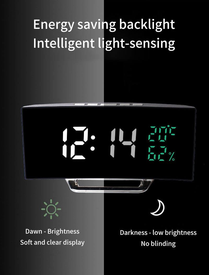Energy saving backlight table clocks