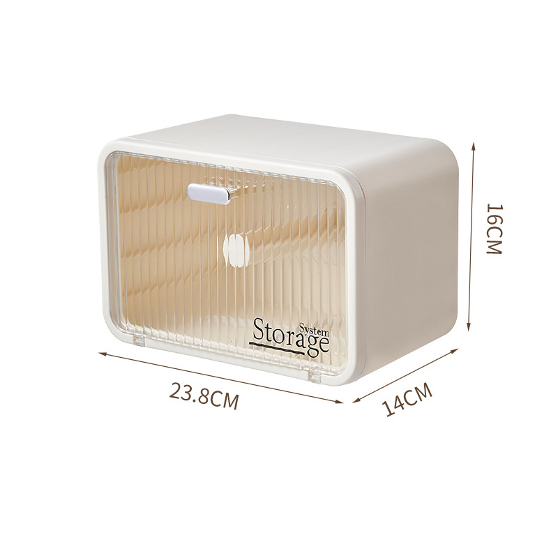 Wash towel storage box Perforation-free wall-mounted cosmetic storage box