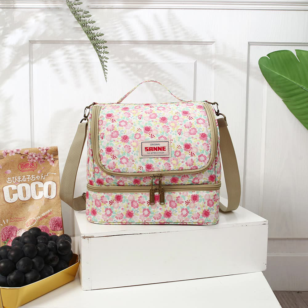 Double-Layer Thermal Insulation Bag, Assorted Lunch Box Bag, Outdoor Picnic Thermal Insulation Bag
