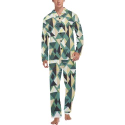 Men's V-Neck Long Pajama Set 