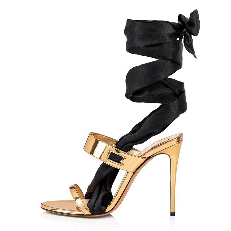 Oversized Party Women's High Heels Ankle Wrap Lace up Party Shoes Sandals image 7