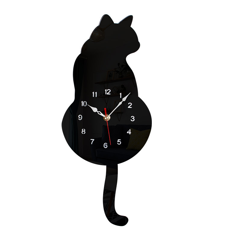 Cat Tail Rocking Clock Wall Clock-9.jpg