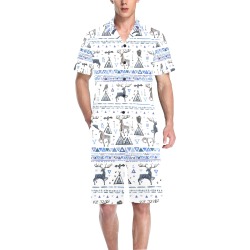 Men's V-Neck Short Pajama Set (Sets 11)