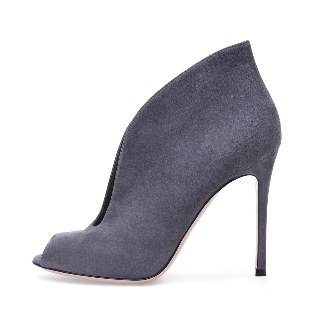 European and American Womens Open Toed Fish Mouth Ankle Boots, Womens Shoes image 4