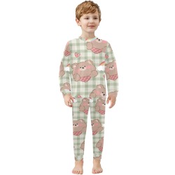 Little Boys' Crew Neck Long Pajama Set (Sets 18)
