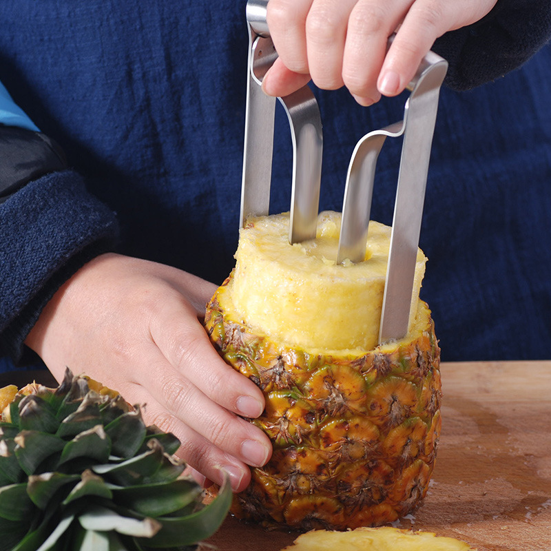 Edelstahl-Ananas-Handfleischextraktor - Einfache Zubereitung von frischem Ananasfleisch-2.jpg