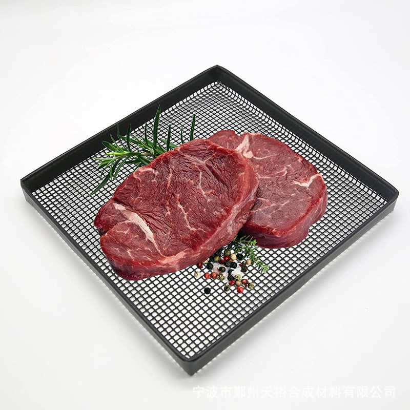 2PCS reusable grid barbecue basket Outdoor barbecue tool High temperature resistant French fries