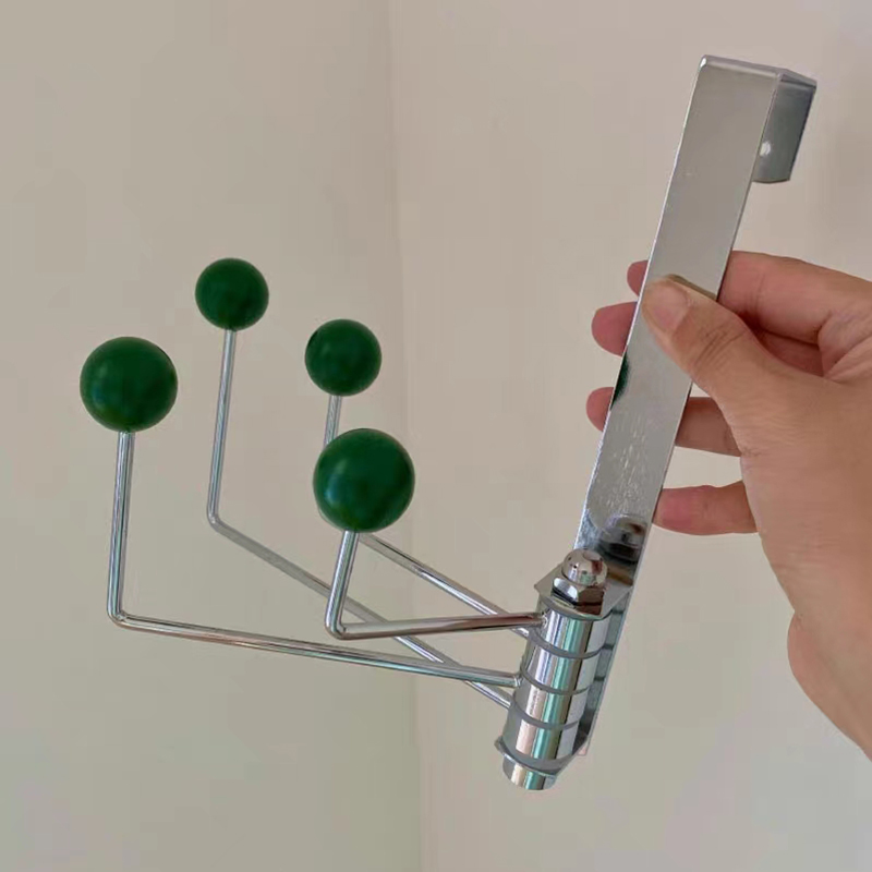 INS. Modern Creative Storage Iron Decorative Ball Gate Hook, Coat Hook, Non Perforated Bedroom