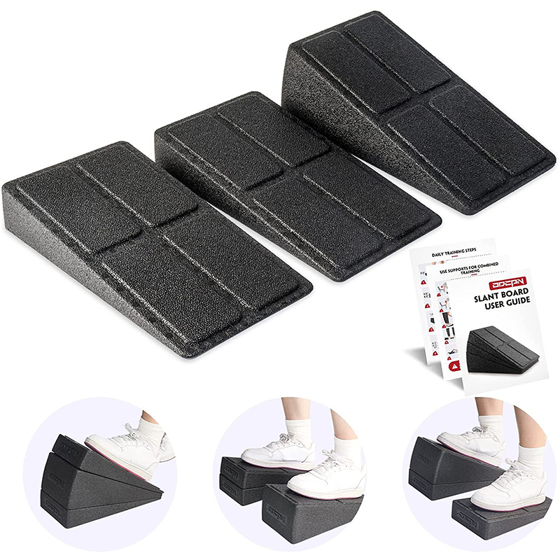 EPP calf tension board 3-piece set of pedal squat board adjustable fitness pedal pad tilt