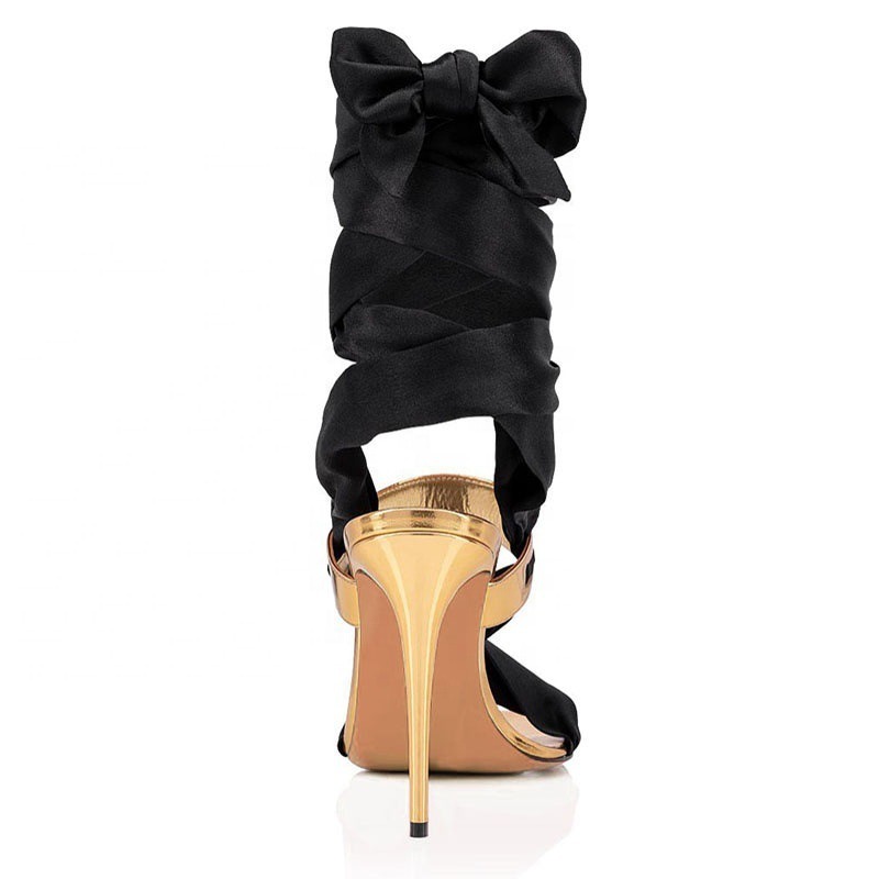 Oversized Party Women's High Heels Ankle Wrap Lace up Party Shoes Sandals image 5