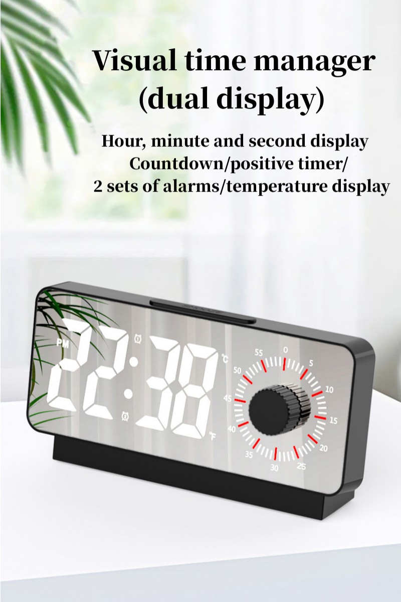Visual time manager tabletop clock