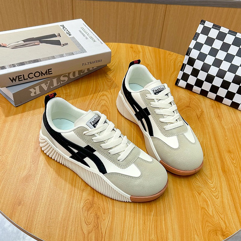 Korean Version Flat Bottomed Small White Shoes for Womens Breathable Casual Student Board Shoes for Womens Running Shoes image 5