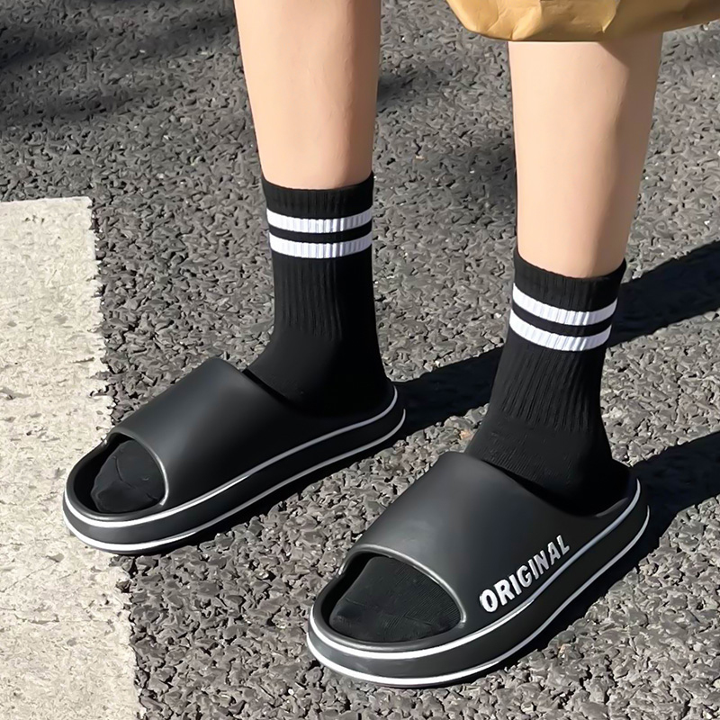 Treading On Feces and Feeling Cool Slippers for Men In Summer, Simple and High End, Outdoor Wear, Indoor Home, Couples, Bathroom, Anti Slip Cool Slippers for Women image 3