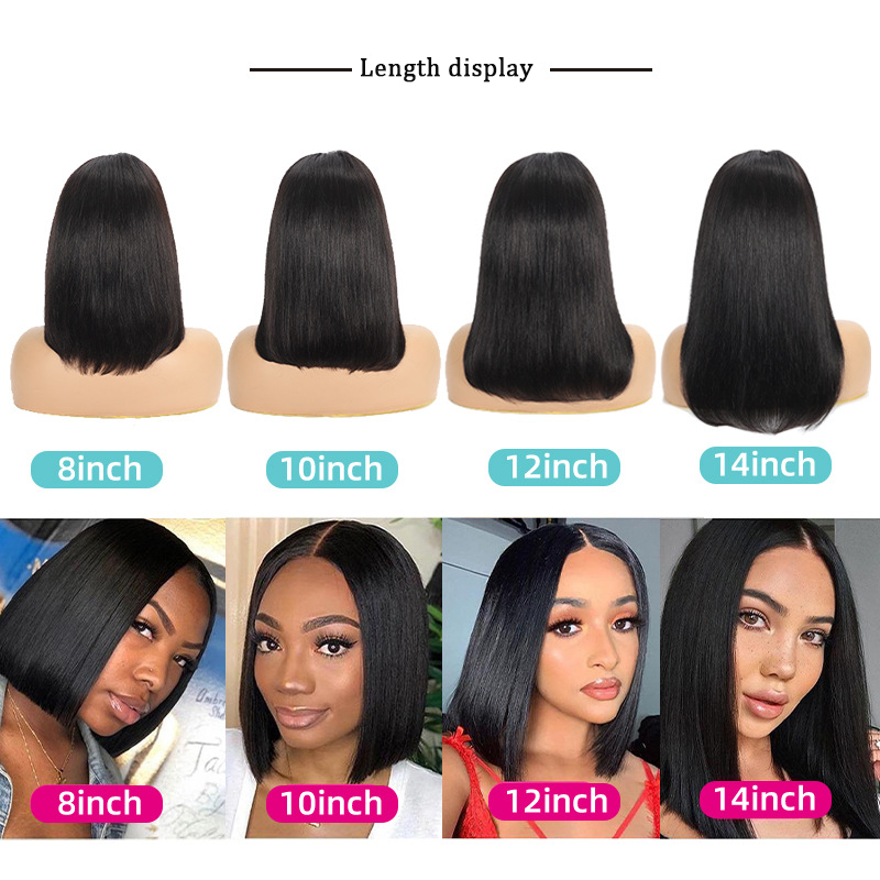 Front Lace Bob Wig 13x4 - Real Human Hair
