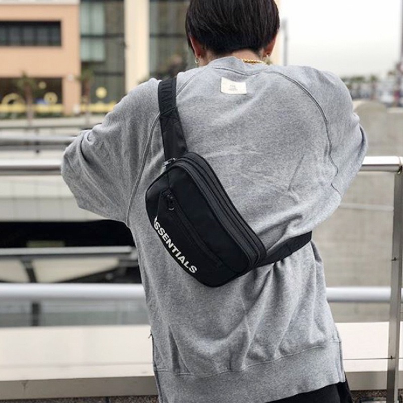 FEAR OF GOD FOG ESSENTIALS Double Stranded Crossbody Bag Small Bag Single Shoulder Bag Couple Casual