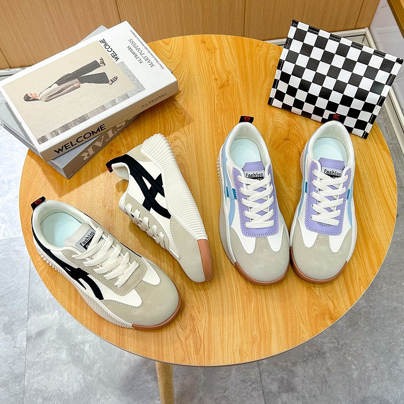 Korean Version Flat Bottomed Small White Shoes for Womens Breathable Casual Student Board Shoes for Womens Running Shoes