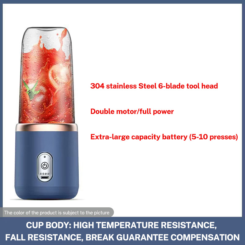 Portable Rechargeable 6-Blade Juicer Personal Smoothie Blender for Travel & Home - Picture 13 of 17