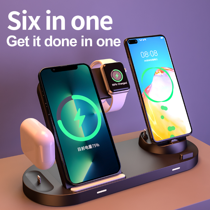 Wireless charger fast charging suitable for iPhone wireless charging watch earphones 3in1