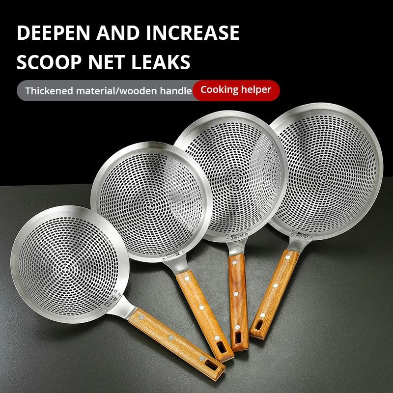 Large Stainless Steel Oil Strainer, Commercial Oil Strainer, Lo Mein Oil Leak Household Lo Mein