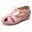 Summer Retro Women's Sandals Car Thread Anti slip Lightweight Large Round Toe Wedge Heel Comfortable Sandals image 11