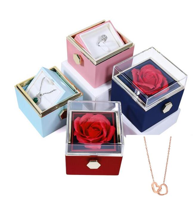 eternal preserved rose soap flower jewelry