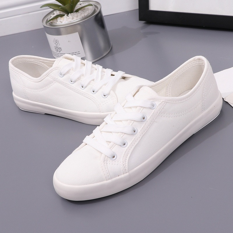 Canvas Shoes, Men's Flat Heels, Versatile, Fashionable, Artistic, Casual, and Small White Shoes, Korean Version with Lace Up image 6