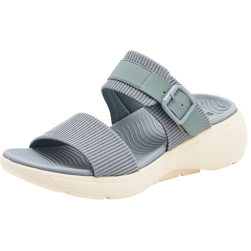 Women Comfort Slides Sandals with Arch Support Casual Ladies Adjustable Casual Wedge Walking Shoes image 6