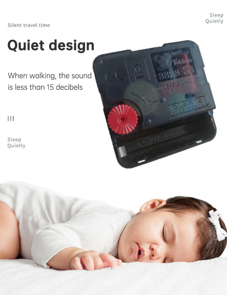 Silent design, baby sleeps peacefully.
