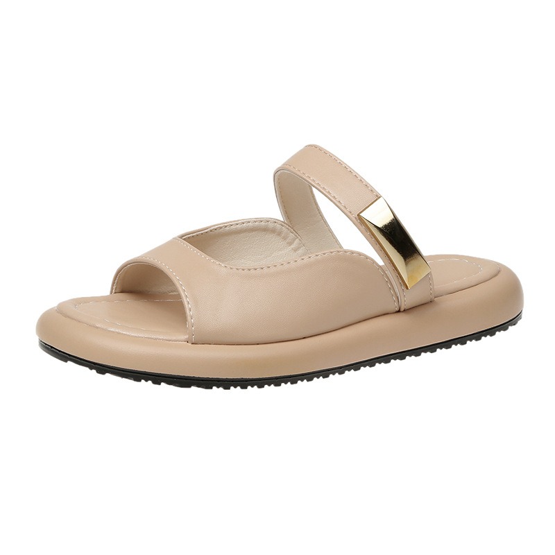 Sandal Slippers for Women Wearing Flat Bottomed Casual Beach Shoes In Summer, Fairy Style Flip Flops image 7