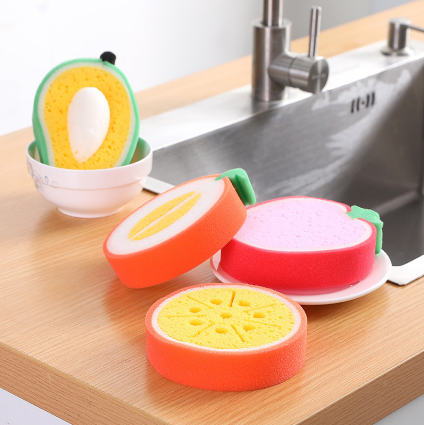 Creative Toast Shape Dish-washing Sponges Kitchen Cleaning