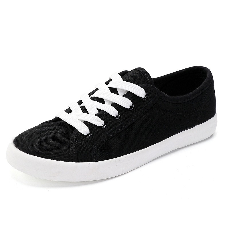 Low Top Small White Shoes for Women's Shoes, Korean Version Canvas Shoes, Simple, Breathable, Comfortable Couple Shoes image 7
