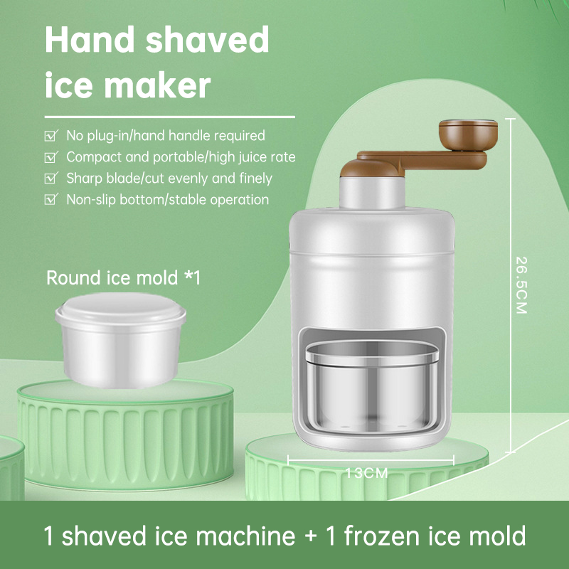 Shaved Ice Household Small Manual Ice Breaker Hand Ice Making Sand Hail Ice Breaking Magic Tool