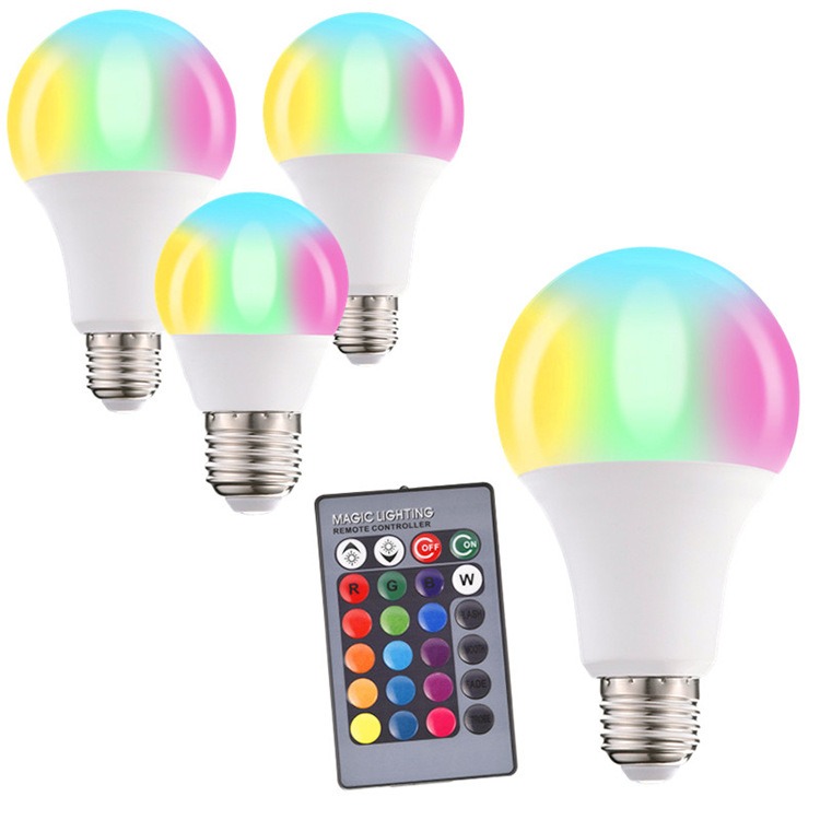Colorful Remote Control Bulb LED Colorful RGB Bulb Bulb dropshipping ...