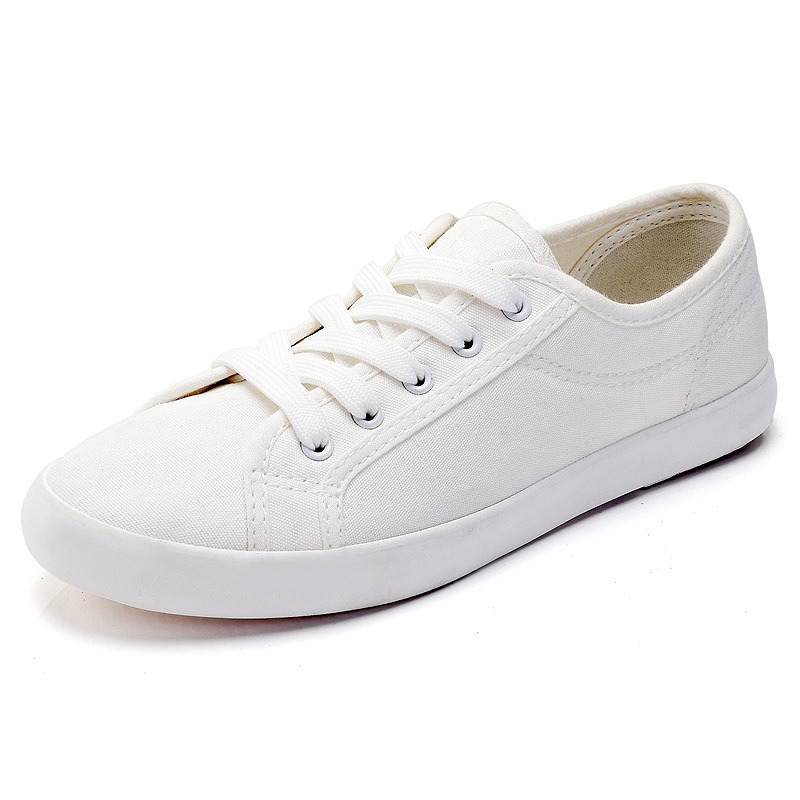 Low Top Small White Shoes for Women's Shoes, Korean Version Canvas Shoes, Simple, Breathable, Comfortable Couple Shoes image 8