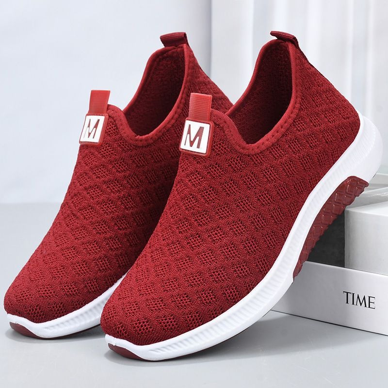 Summer Korean Mesh Comfortable Women Shoes Breathable Hollow Sports Walking Sneakers Casual Flat Ladies Solid Shoes image 5