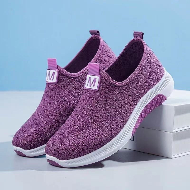 Summer Korean Mesh Comfortable Women Shoes Breathable Hollow Sports Walking Sneakers Casual Flat Ladies Solid Shoes image 4