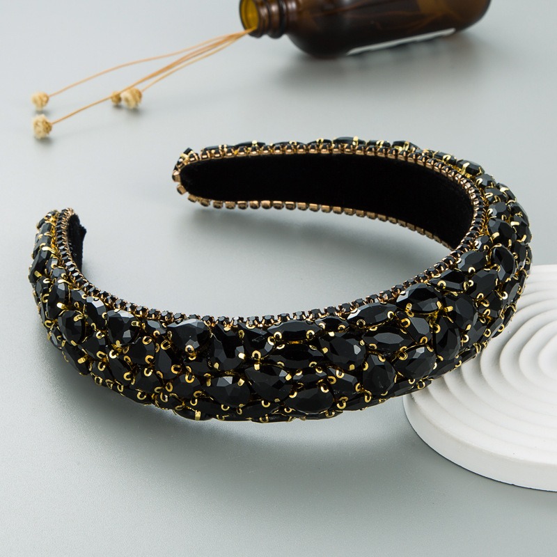 Full Crystal Luxurious Limited Edition Hairbands Sparkly Padded Rhinestones Headbands for Girl