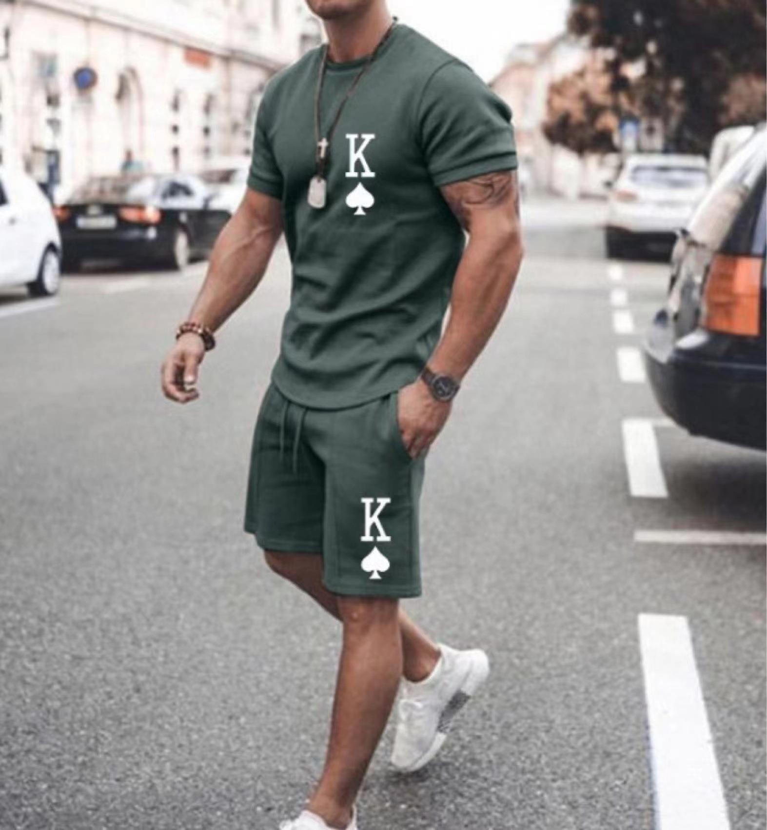 Scientific Physics Formula T-shirt Set 3D Printed Short Sleeve Shorts Set Loose - Picture 15 of 20