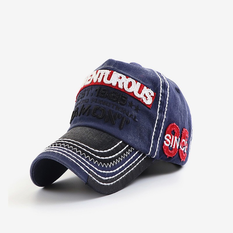 Hat embroidered letters baseball cap trendy women autumn peaked cap men