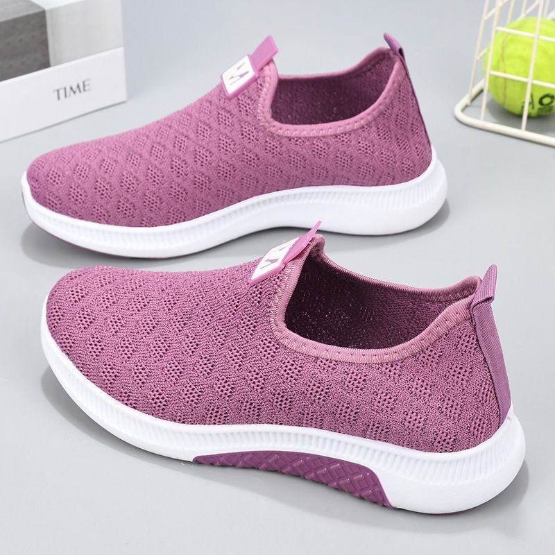 Summer Korean Mesh Comfortable Women Shoes Breathable Hollow Sports Walking Sneakers Casual Flat Ladies Solid Shoes image 3