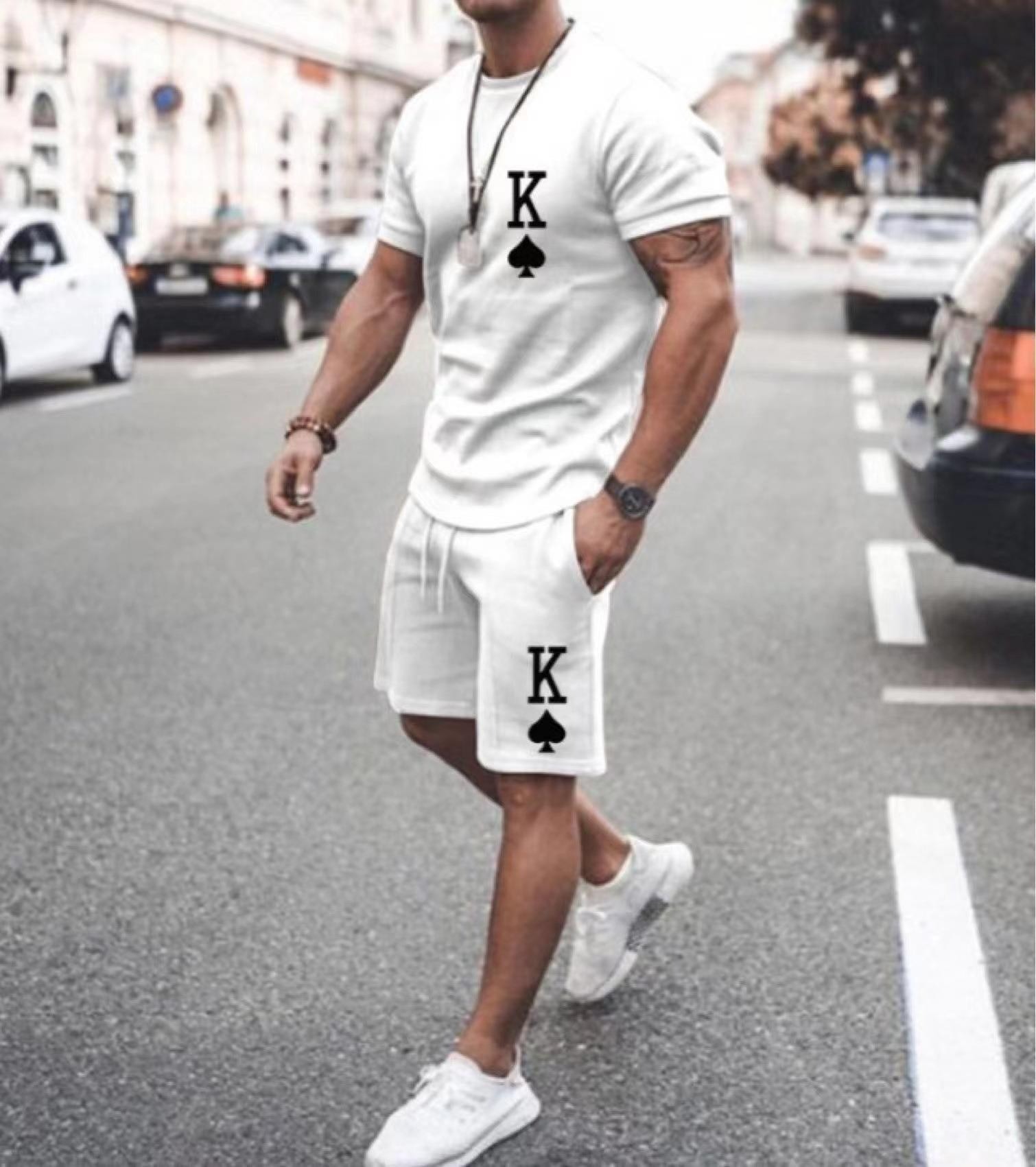 Scientific Physics Formula T-shirt Set 3D Printed Short Sleeve Shorts Set Loose - Picture 14 of 20