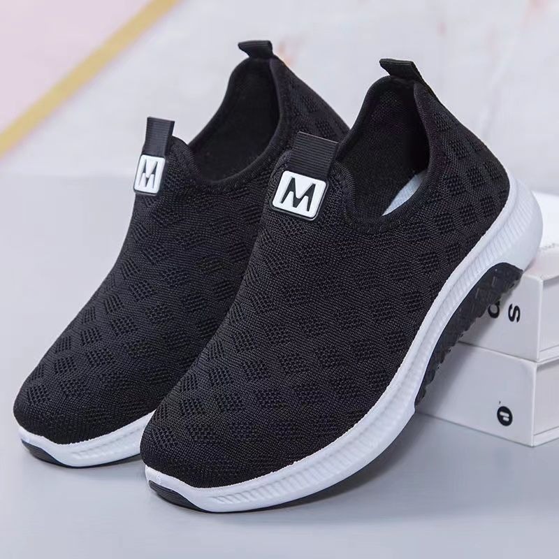 Summer Korean Mesh Comfortable Women Shoes Breathable Hollow Sports Walking Sneakers Casual Flat Ladies Solid Shoes image 9