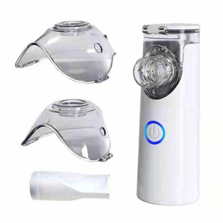Close-up of mesh atomization chamber and transparent mask design